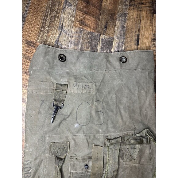 Vintage Military Backpack/Duffle Army OD Green - Picture 2 of 4